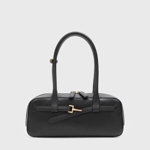Elegant Black Leather Handbag